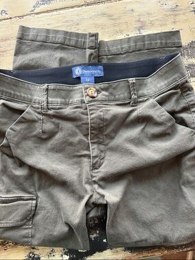 Democracy Olive Green Cropped Ankle Jeans